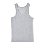 Men's Cotton Ribbed Sleeveless Sports Tank Top