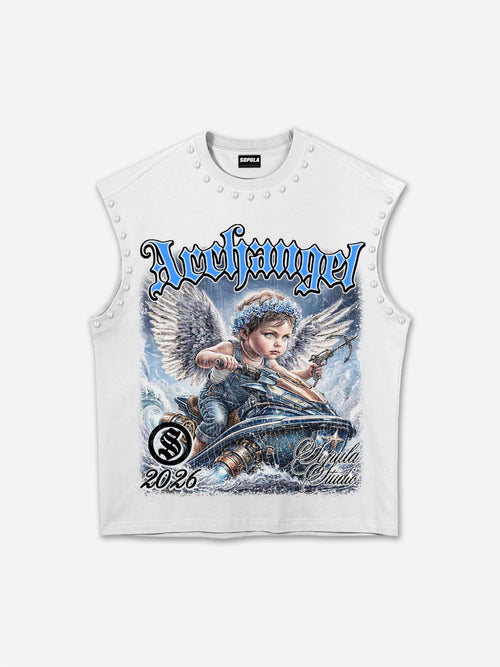 Archangel Battle Graphic Tank Top