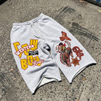 Cowboy Rodeo Dreams Fun Graphic Terry Wool Capri Sweatpants