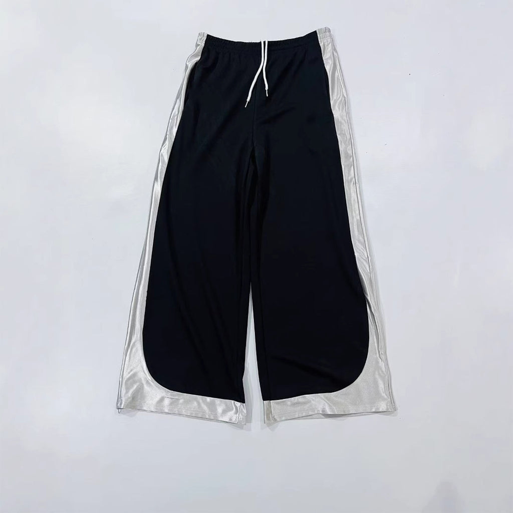 Drawstring Color-block Quick-drying  Basketball Lounge Pants