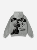 God Is Good-vintage Destiny Graphic Washed Hoodie