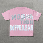 Vintage Motion Different Graphic Short Sleeve T-Shirt
