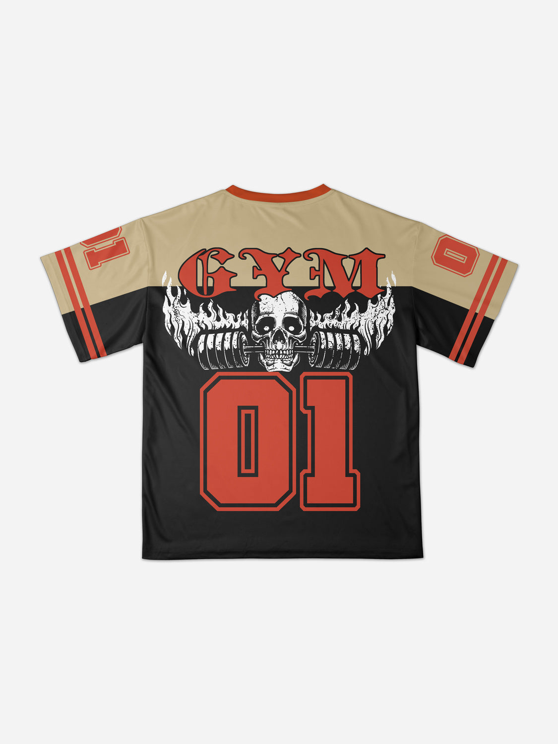 Gym Power Skull Mesh Jersey