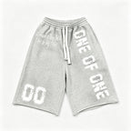 Vintage Word Graphic Drawstring Casual Pocket  3/4 Shorts