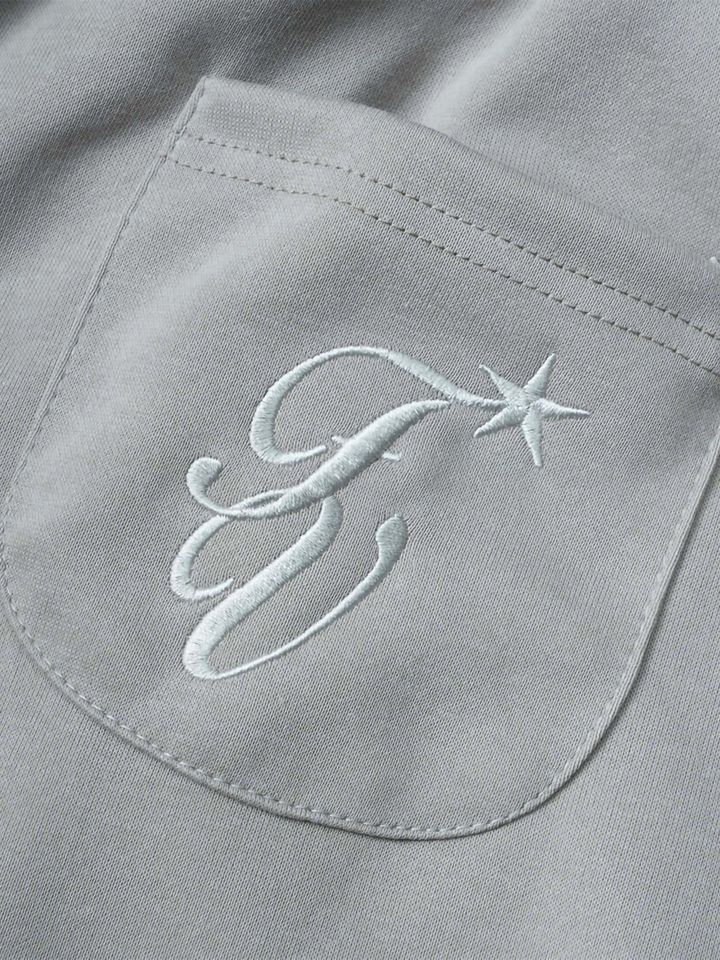 Hiphop Embroidery Star Double Waistband Sweatpants