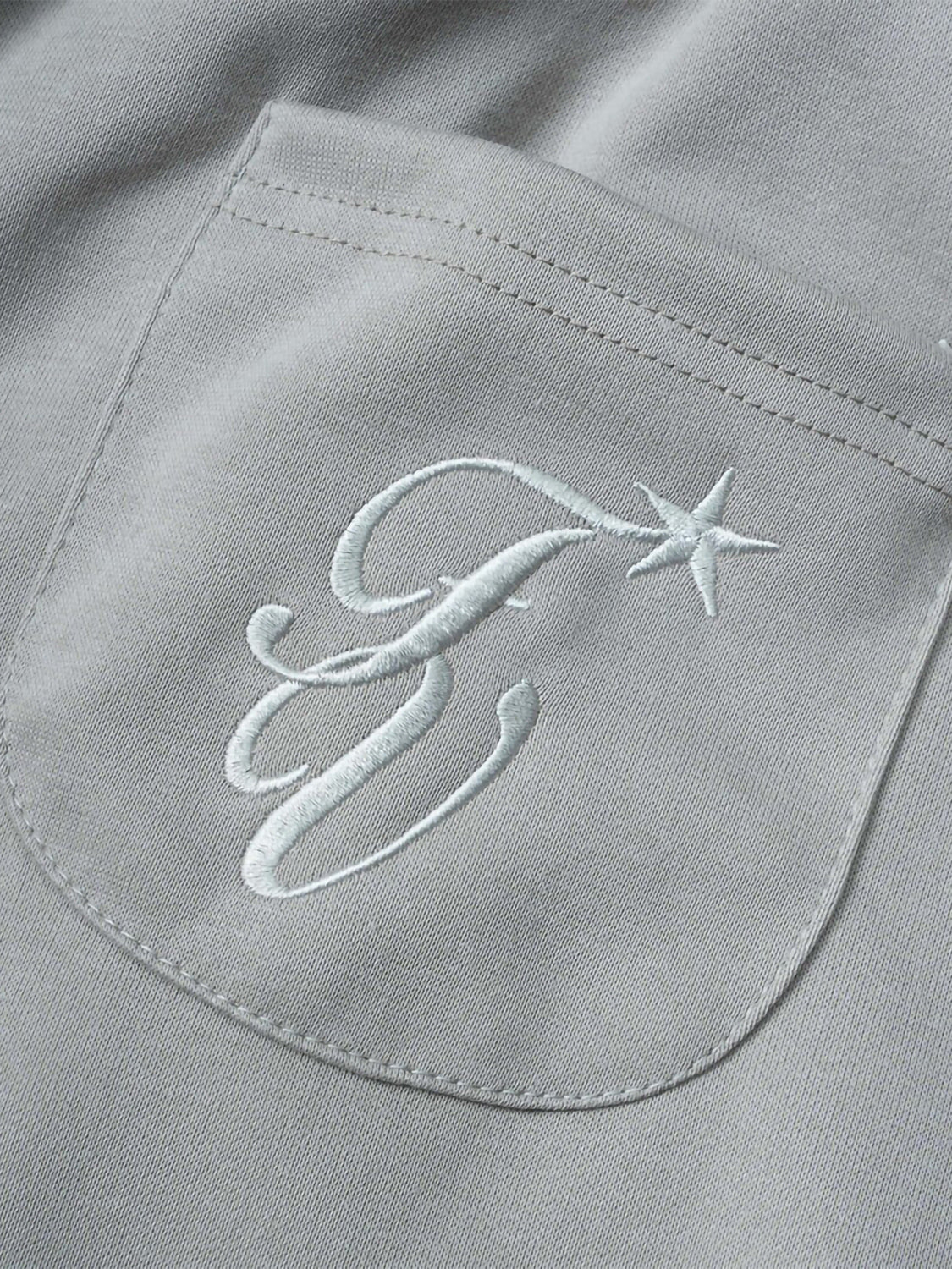 Hiphop Embroidery Star Double Waistband Sweatpants