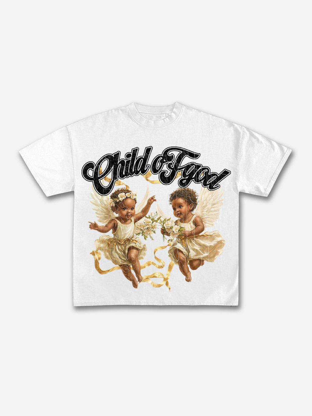 Child Of God Print Cotton T-shirt