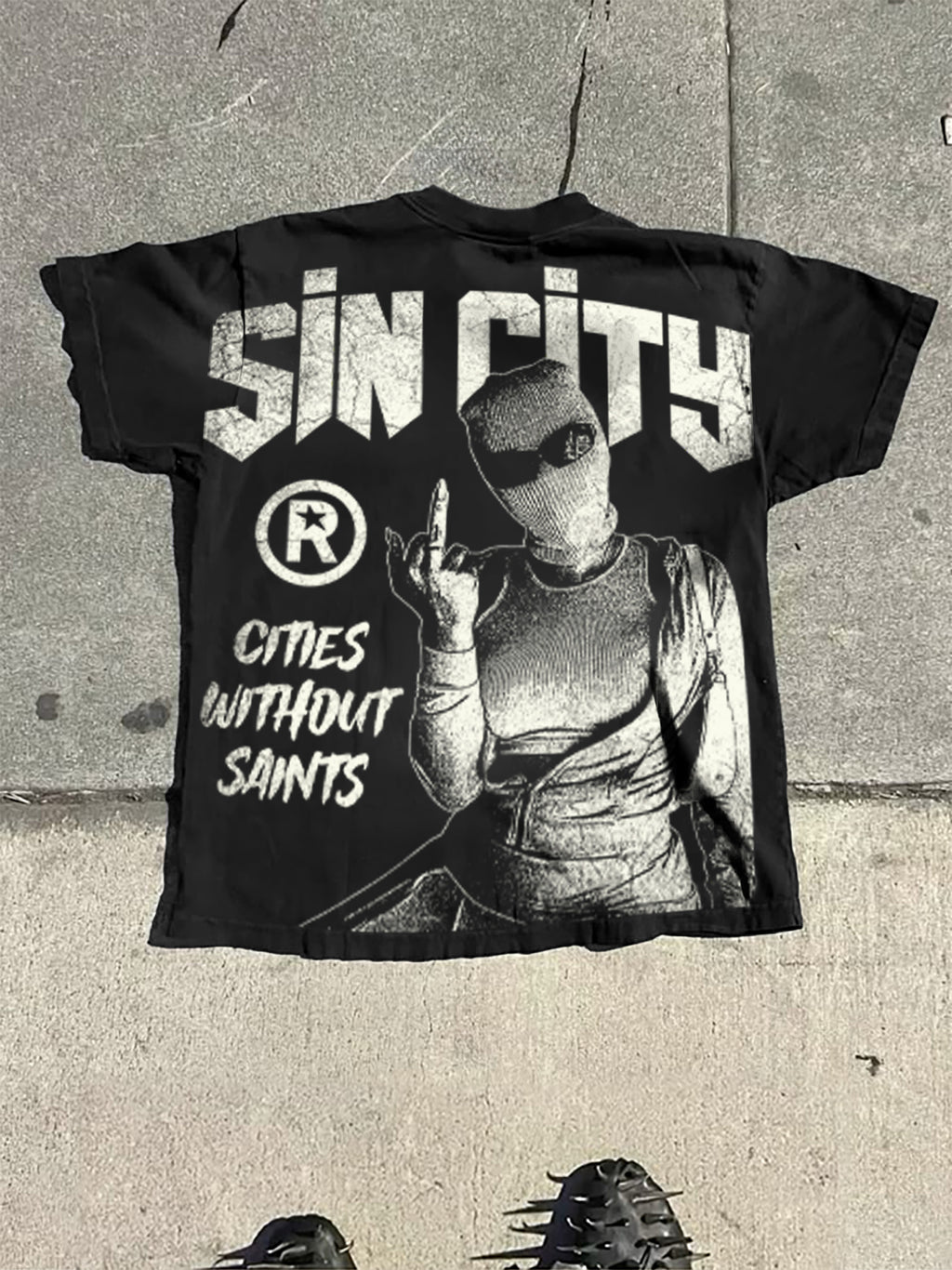Cities Without Saints Street Gangs Character Graphic Cotton T-shirt