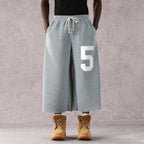 Retro Y2k 5digital Terry Wool Capri Sweatpants