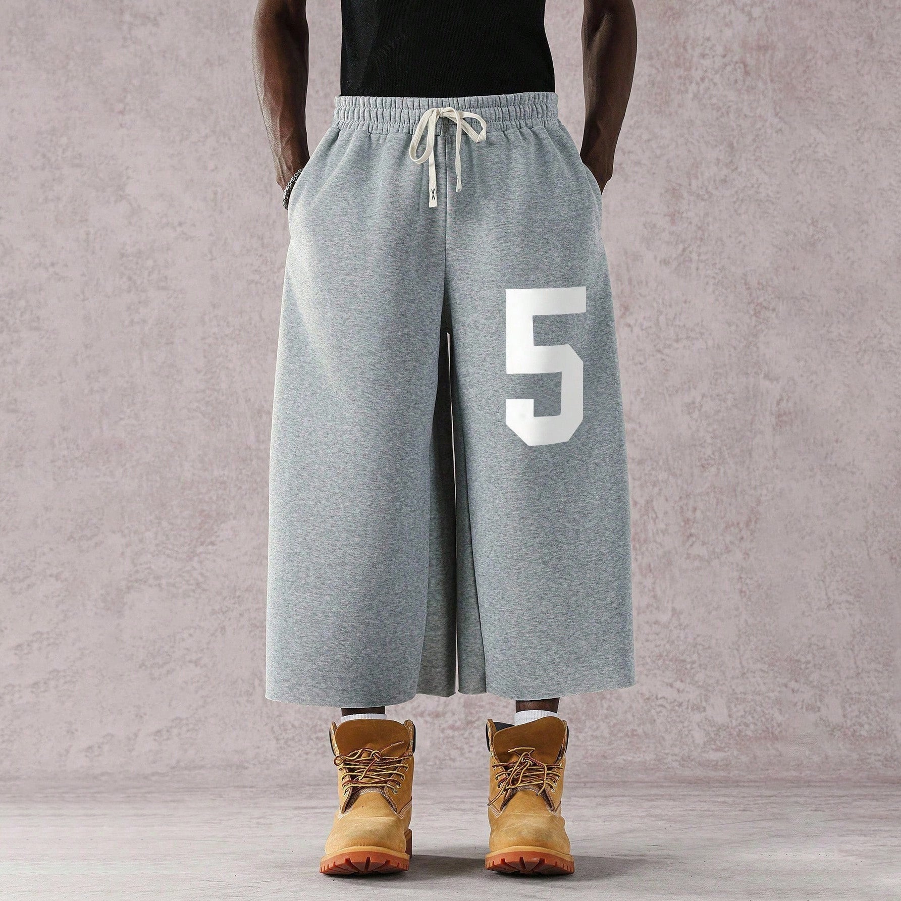 Retro Y2k 5digital Terry Wool Capri Sweatpants