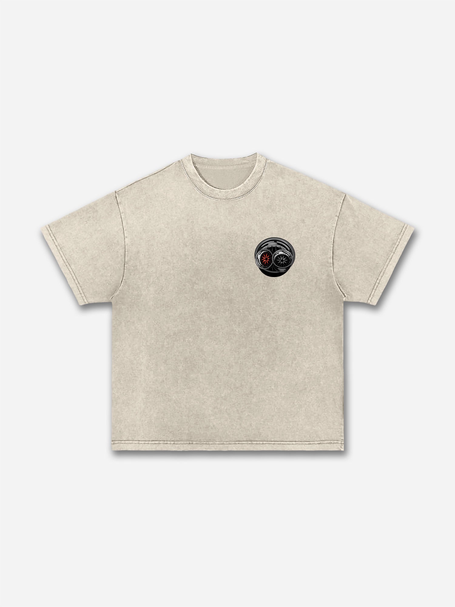 Men's Casual Vintage Car Washed T-shirt