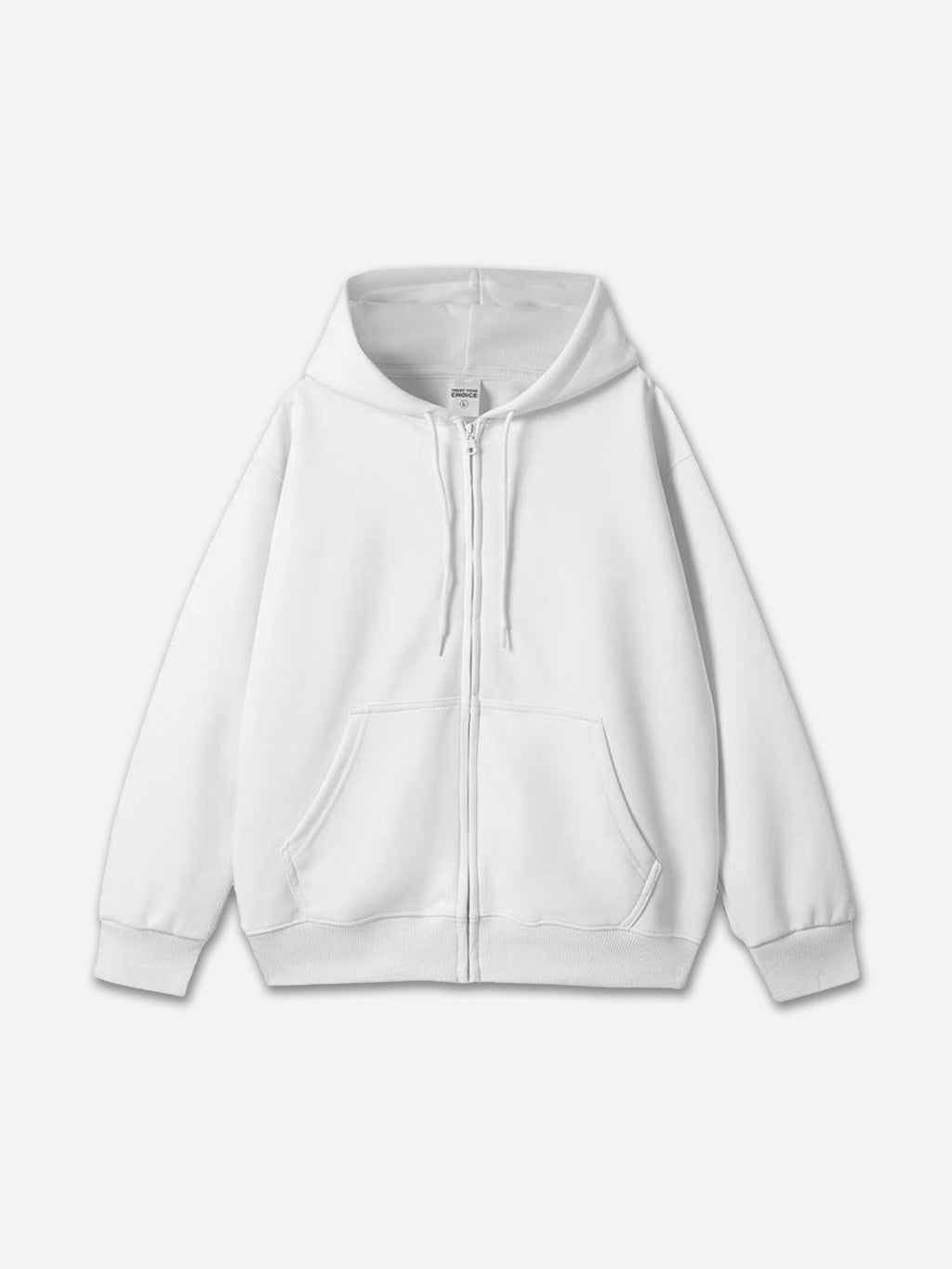 450g Heavy Cotton Solid Color Zippered Hoodie