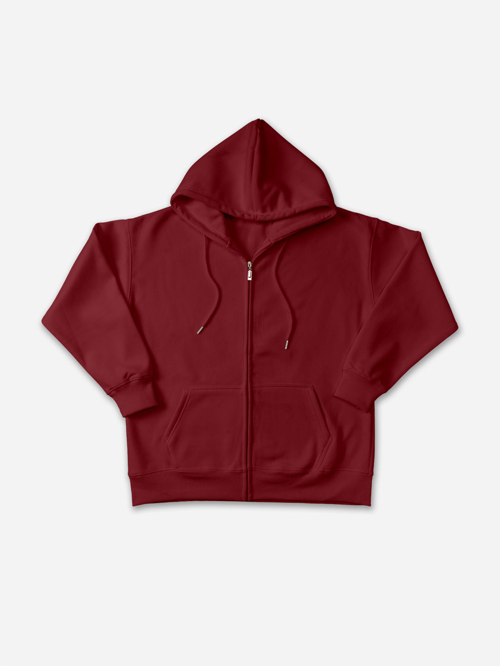 450g Heavy Cotton Solid Color Zippered Hoodie