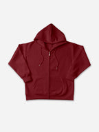 450g Heavy Cotton Solid Color Zippered Hoodie
