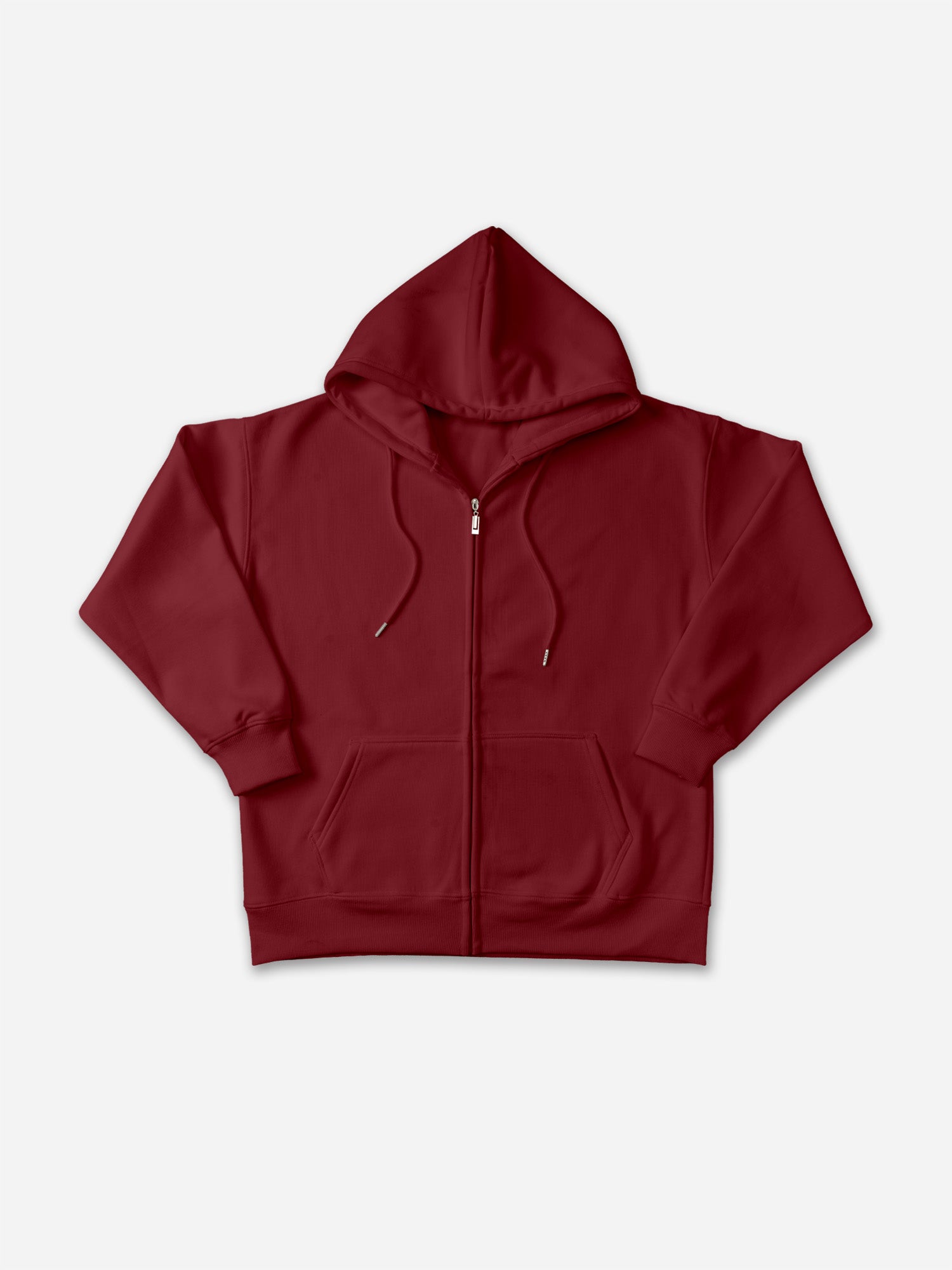 450g Heavy Cotton Solid Color Zippered Hoodie