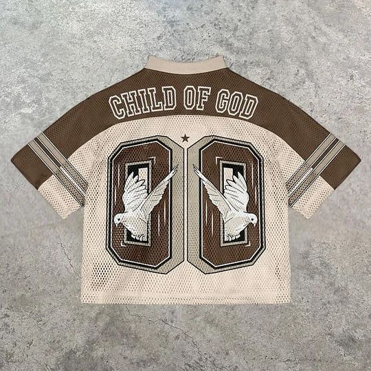 Vintage Child Of God Graphics Blokette Blokecore Jerseychic V-neck T-shirt