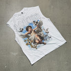 Sopula Retro Angel Cross Graphic Rhinestone Tank Top
