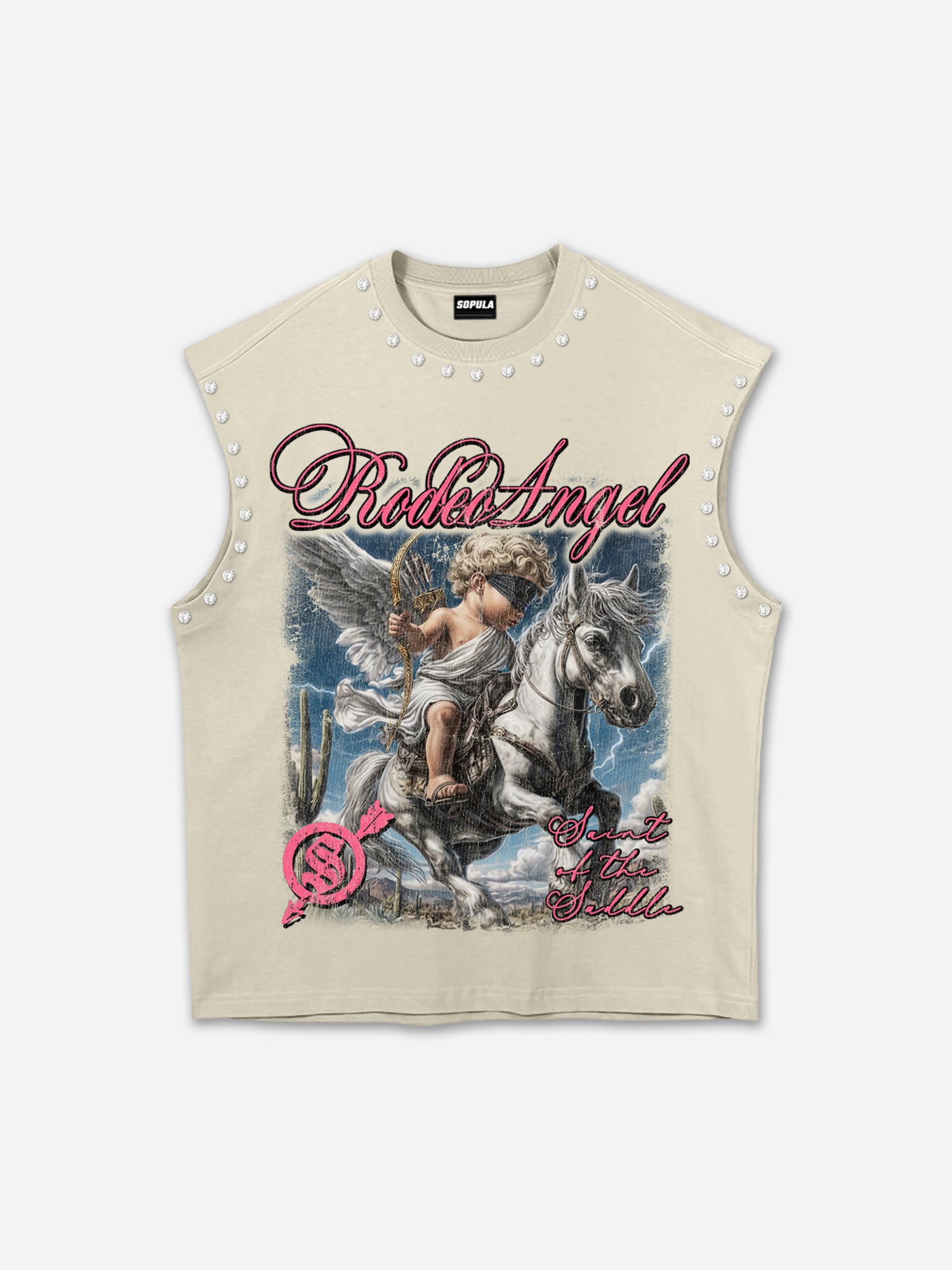 Rodeo Angel Retro Graphic Tank Top