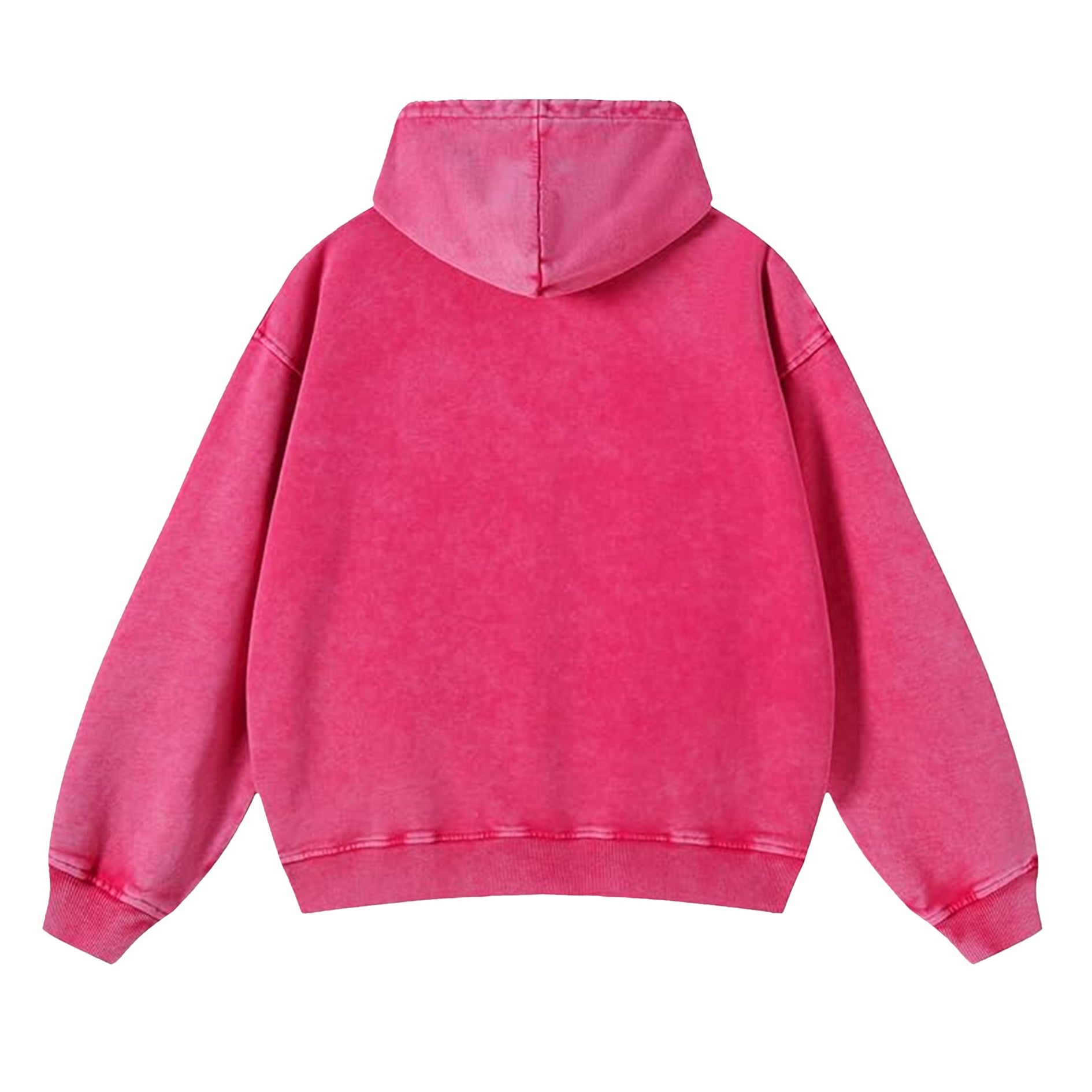 Retro Faded Memorys Jacket Acid-washed  Oversized Zip-up Hoodie
