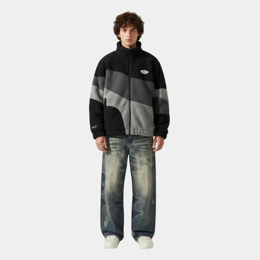 Fashion Hip-hop Graphic Lining Baggy Jeans
