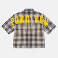 Forgiven Psalm 32：1 Slogan Graphic Plaid Jacket Shirt