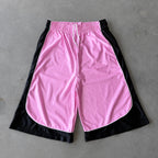 Men's Stylish Unique Color-blocked Drawstring Casual Shorts