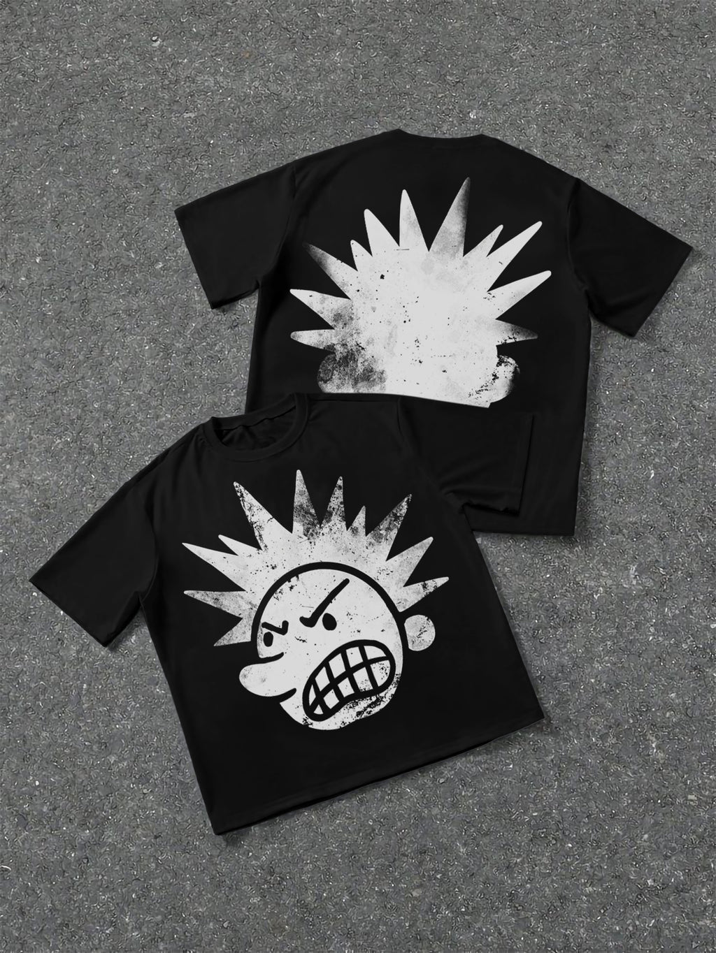 Casual The Brain Explodes Print Short Sleeve T-shirt