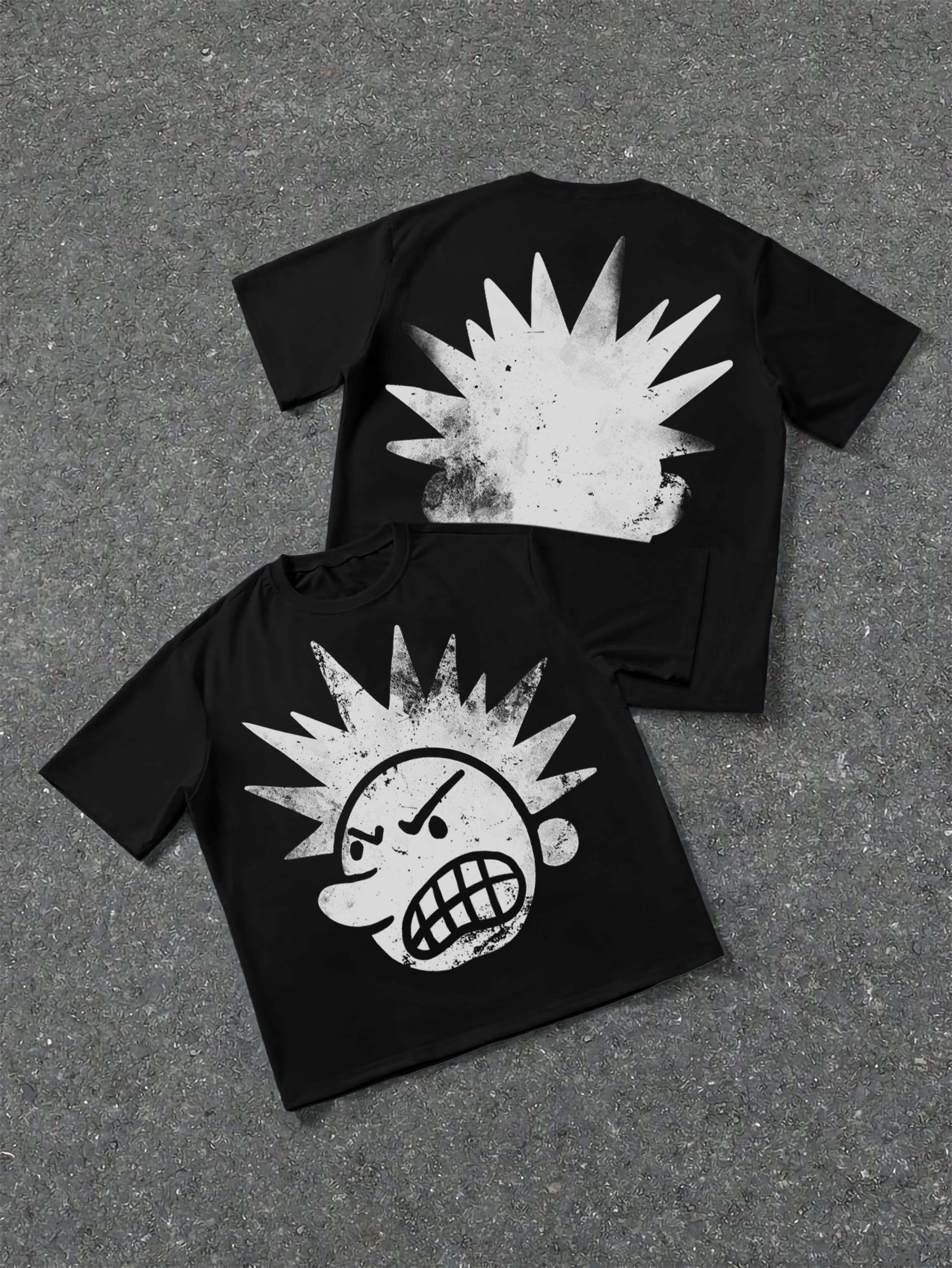 Casual The Brain Explodes Print Short Sleeve T-shirt