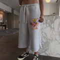 Retro Y2k Cross Drawstring Men's 3/4 Shorts