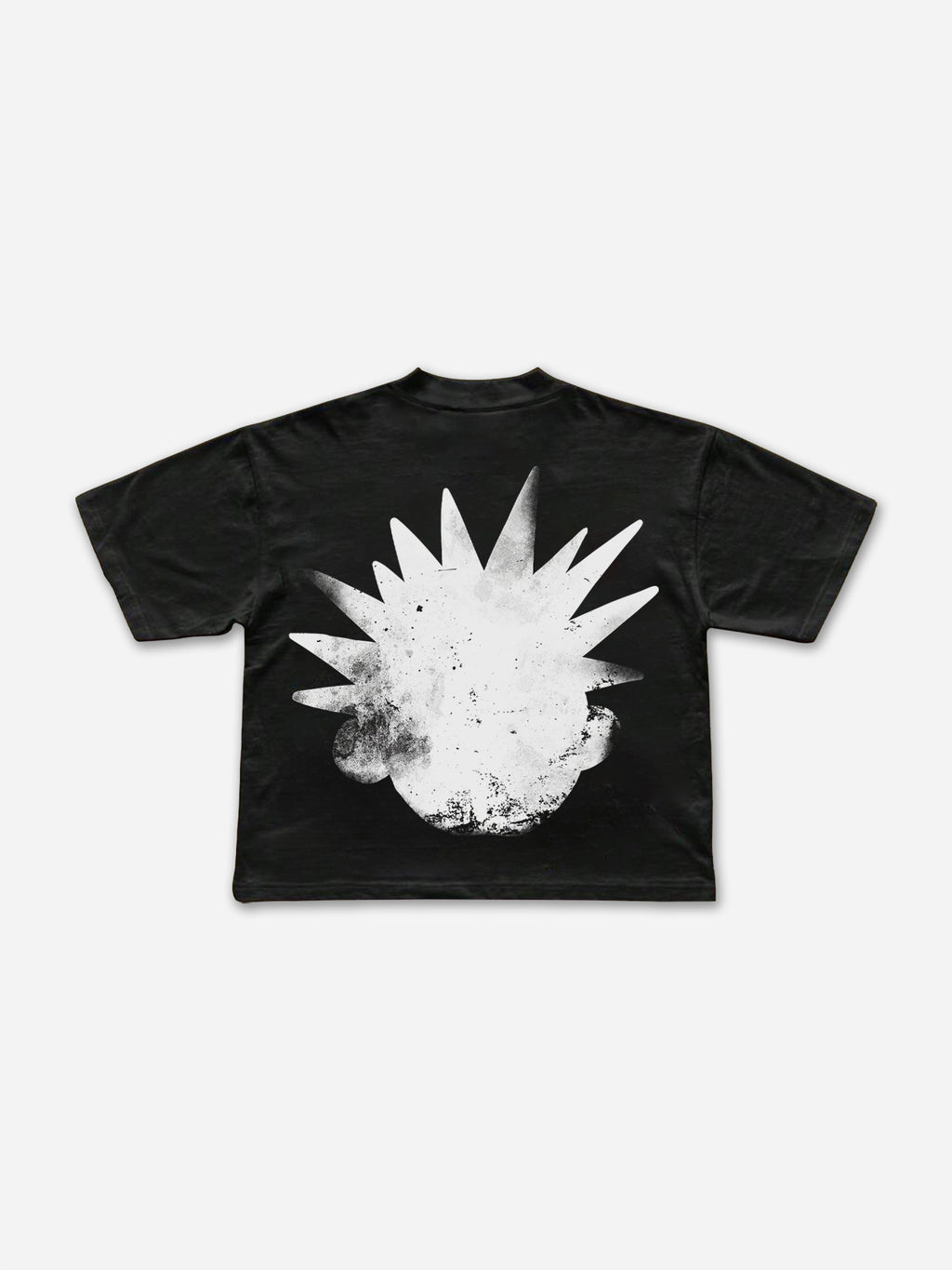 Casual The Brain Explodes Print Cropped T-shirts