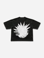 Casual The Brain Explodes Print Cropped T-shirts