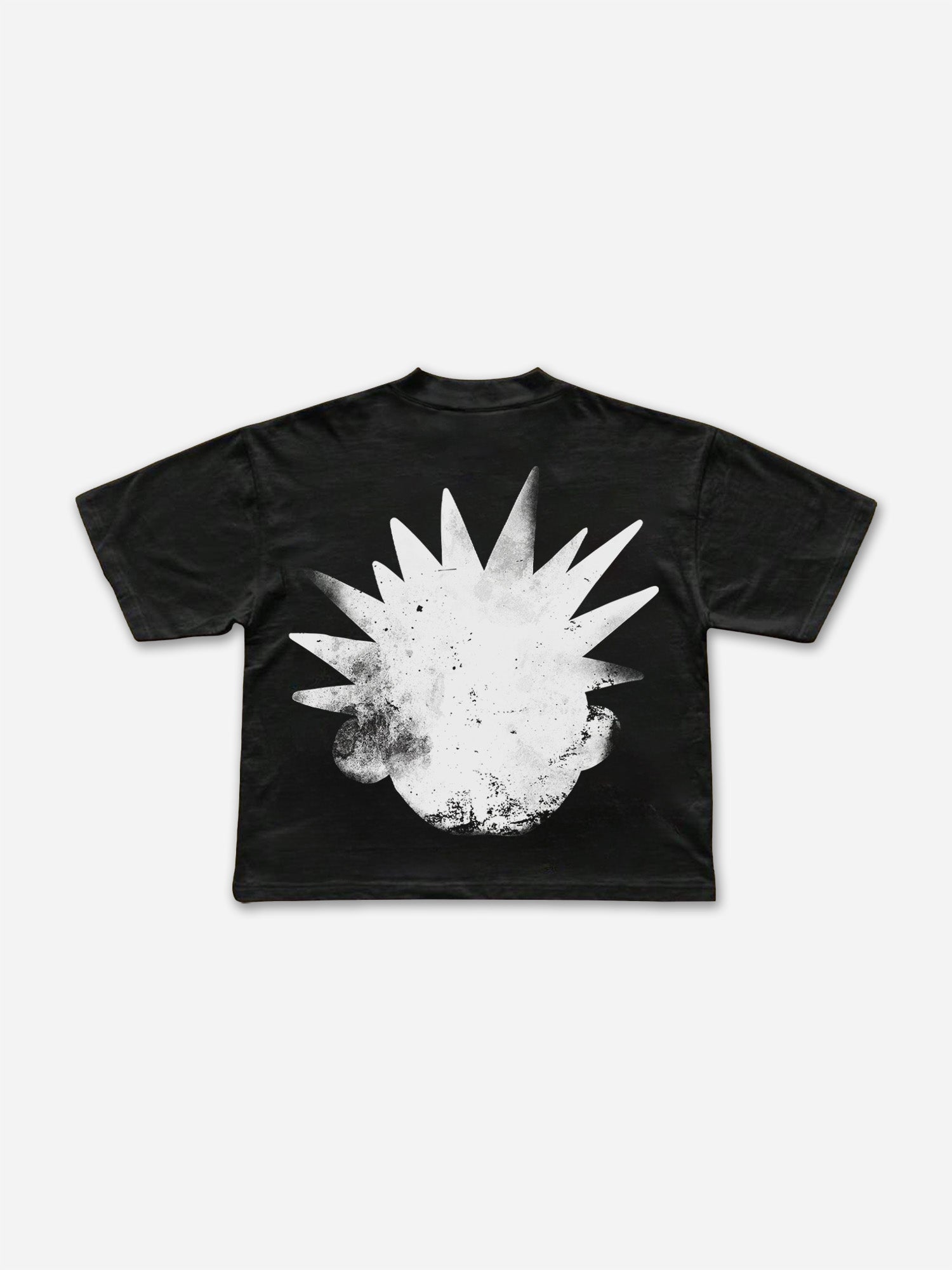 Casual The Brain Explodes Print Cropped T-shirts