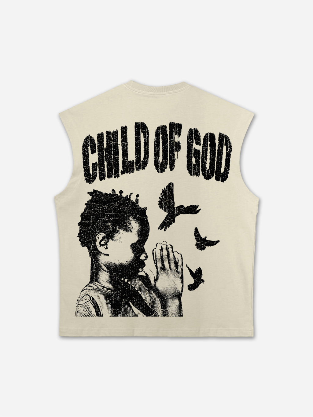 Child Of God Praying For Peace Print Tank Top