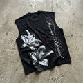 Frever Blessed Floral And Calligraphic Graphic Tank Top