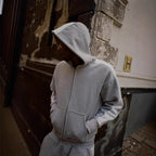 Men's Embroidered Hooded Zipper Sweatshirt And Pants Tracksuit