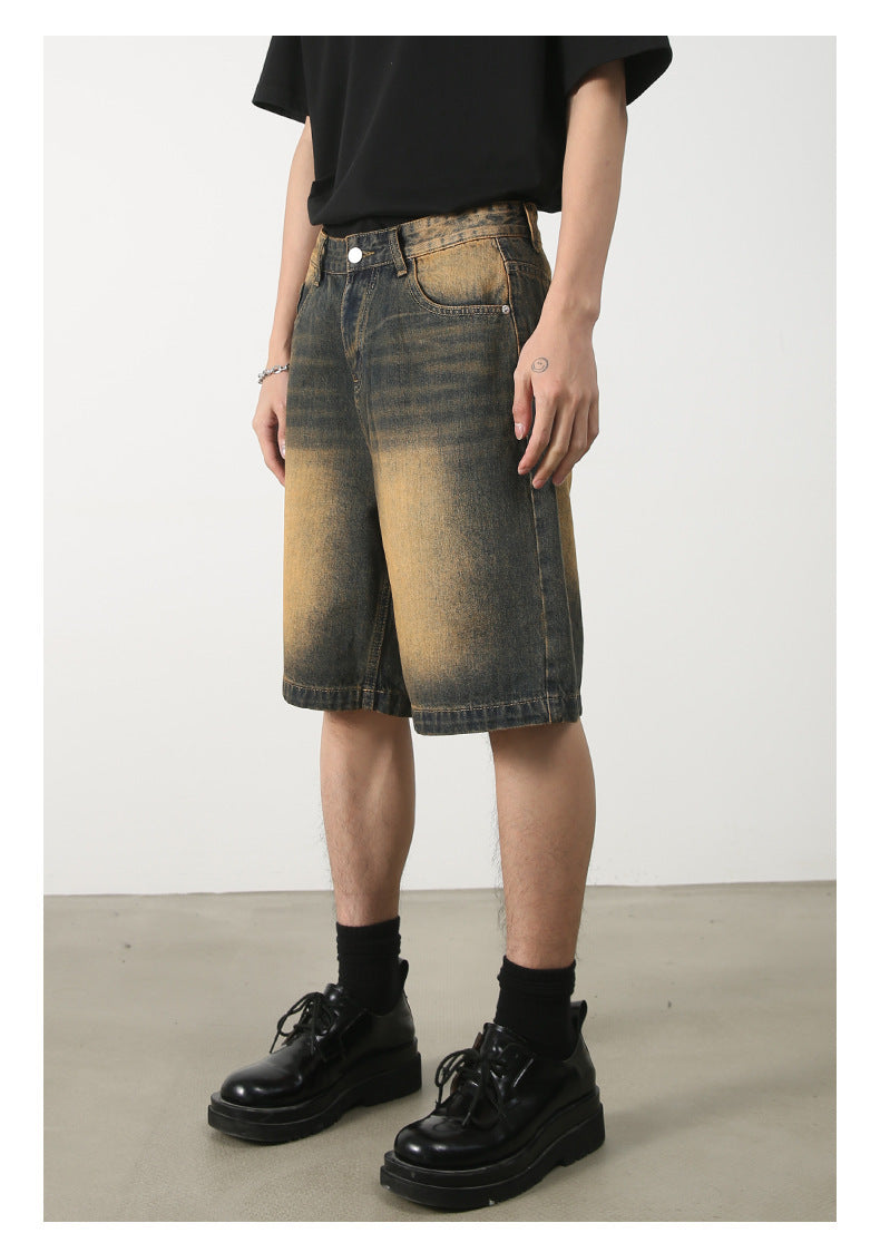 Vintage Distressed Denim Shorts