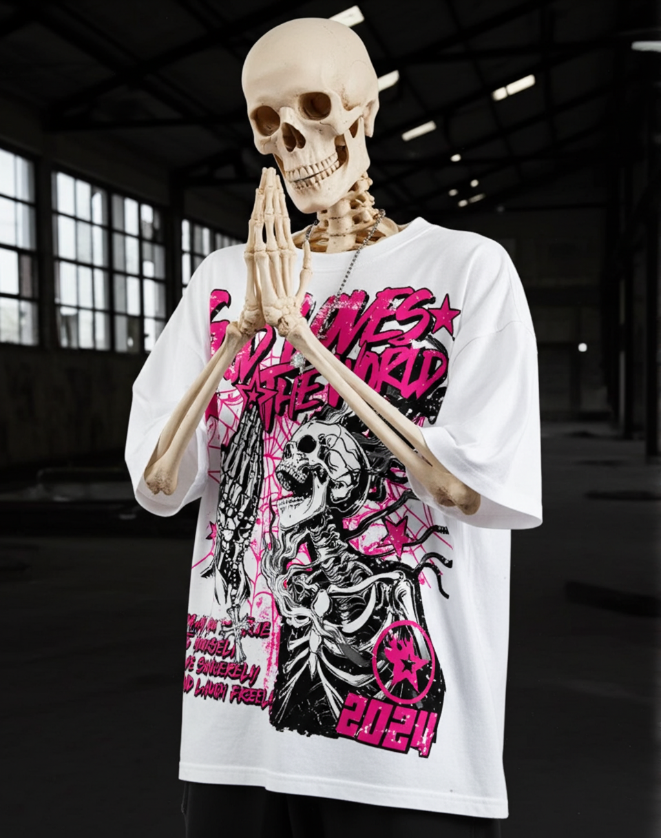 Street God Loves The World Graphic T-shirt