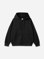 450g Heavy Cotton Solid Color Zippered Hoodie