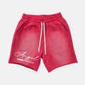 Streetwear Brand Fallen Angel Graphic Acid Washed Shorts