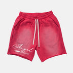Streetwear Brand Fallen Angel Graphic Acid Washed Shorts