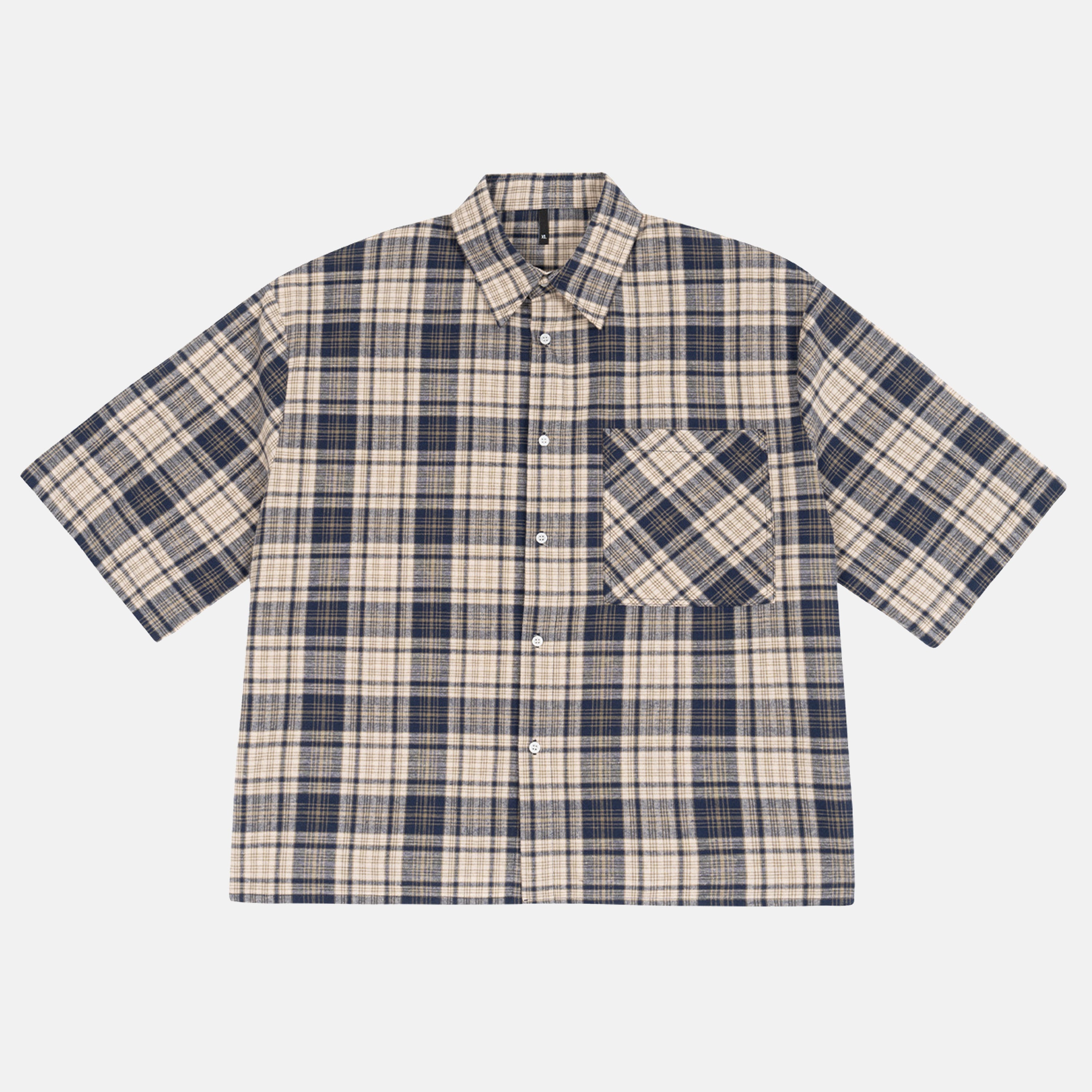 Vintage No Halo Graffiti Head Graphic Plaid Jacket Shirt
