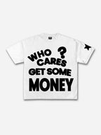 Vintage Chasing Money Graphic Short Sleeve T-shirt