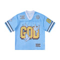 Men's Retro Y2k God Jesus Pattern Jersey T-shirt