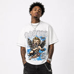Sopula Angel Of The Cross Graphic Cotton T-shirt