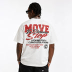Vintage Personalized Move In Silence Graphic Casual Cotton Short Sleeve T-shirt