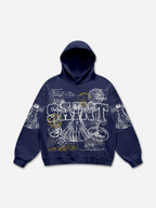 Saints Vitruvian Man Vintage Graphic Hoodie