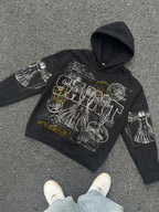 Saints Vitruvian Man Vintage Graphic Hoodie