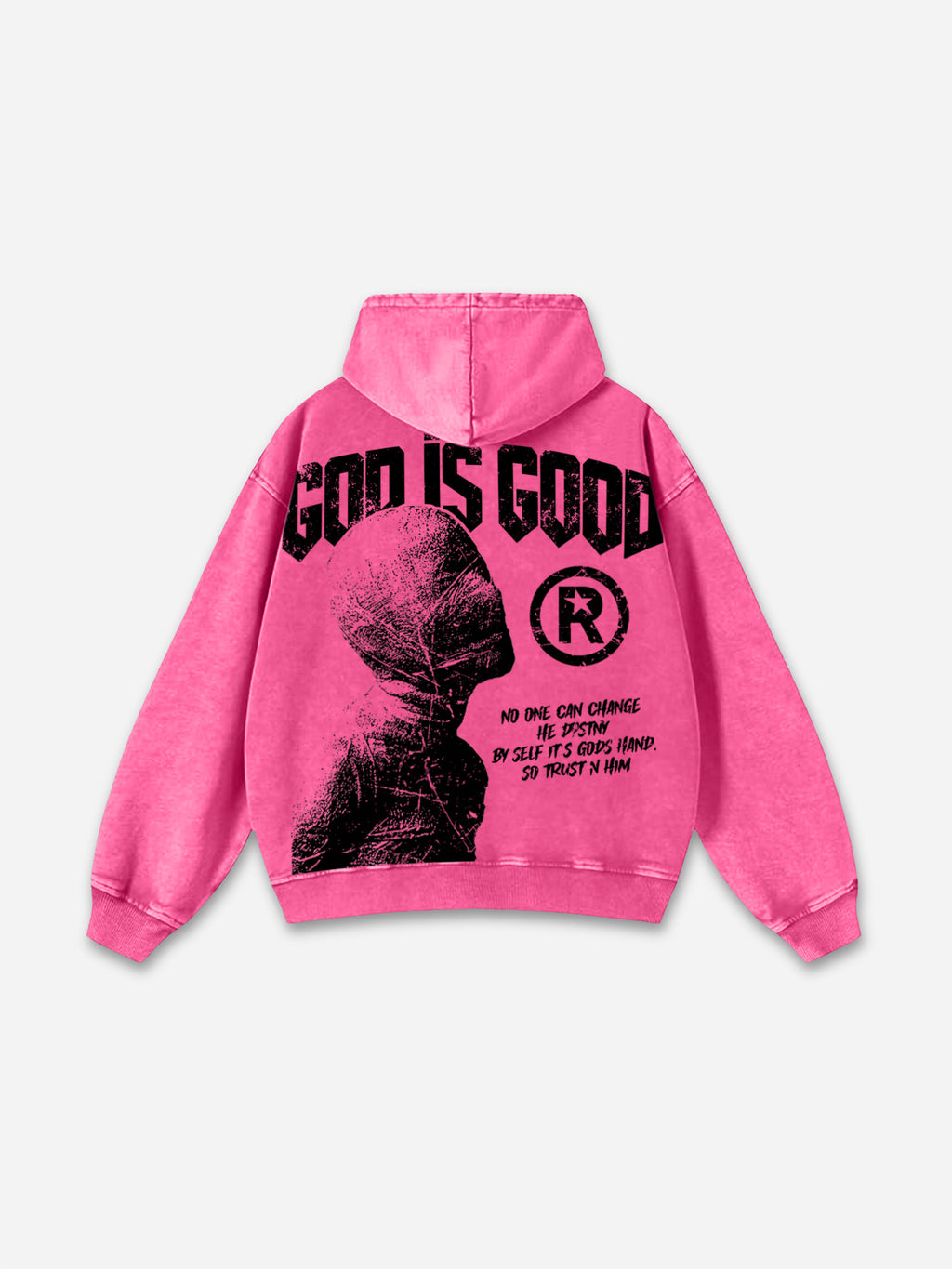 God Is Good-vintage Destiny Graphic Washed Hoodie