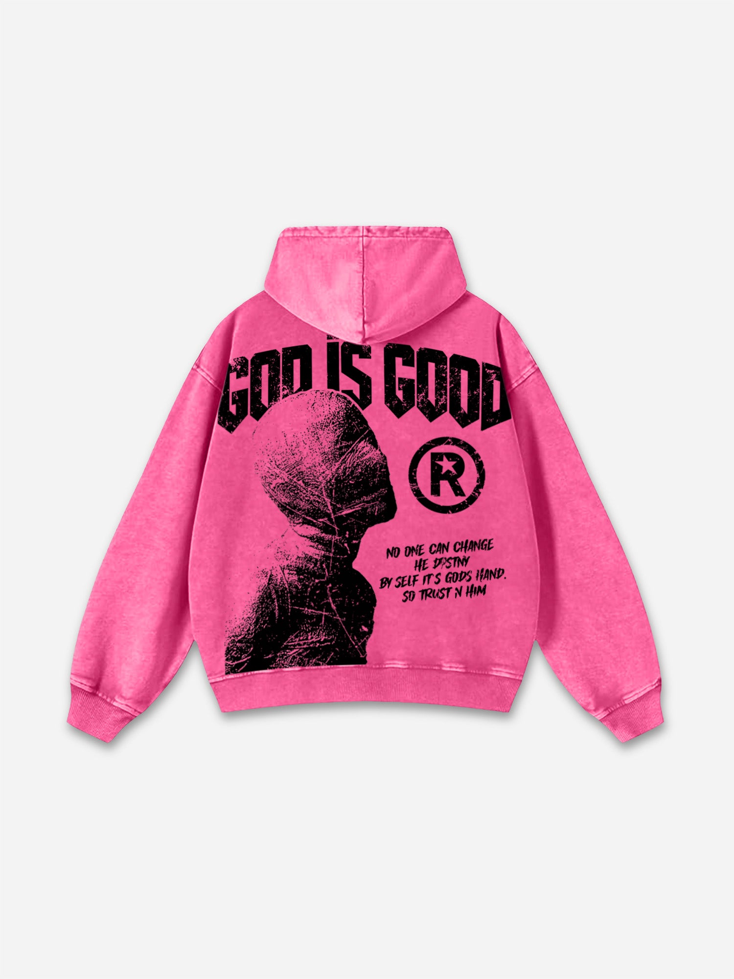 God Is Good-vintage Destiny Graphic Washed Hoodie
