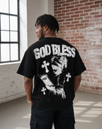 God Bless Children's Prayer Graphic Cotton T-shirt